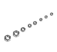 Assortimento Dadi di Bloccaggio, 140 Pezzi M1 M1.2 M1.4 M1.6 M2 M2.5 M3 Kit di Assortimento di Dadi Esagonali in Acciaio Inossidabile con Filettatura per Viti Bulloni di Fissaggio Filettati