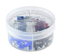 Assortimento dembouts semplici Vogt Verbindungstechnik 0,50 mm² 2,50 mm² bianco, grigio, rosso, nero, blu 400 pz
