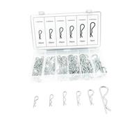 Assortimento di 110 coppiglie con clip a R perni di fissaggio a forma di R