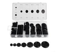 Assortimento di 170 occhielli in gomma per la protezione del cablaggio di alimentazione dell'auto e la tenuta dei fori del firewall in diverse dimensioni comuni per veicoli