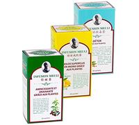 Assortimento di 3 tè dimagrante - Infusione Mei Li - Fine Tonic # Drenante e Drenante # Kilos Superflus in meno # Detox - 3 scatole da 20 bustine