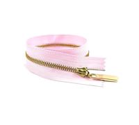 Assortimento di 4 cerniere in metallo, 3#, estremità chiusa/aperta da 15 a 70 cm, per la realizzazione di borse, tasche e indumenti,Oro rosa,CloseEnd-15cm