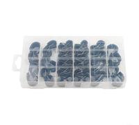 Assortimento di 42 morsetti a P in gomma per la gestione dei tubi del cavo con acciaio inossidabile 304 impermeabile e a prova di olio