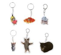 Assortimento di 6 palline di Natale divertenti scherzi decorativi ornamenti pendenti decorazione portachiavi