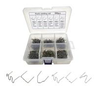 Assortimento di 6 perni della cucitrice a caldo dell'acciaio inossidabile | Custodia organizer, compiti di unione angolare