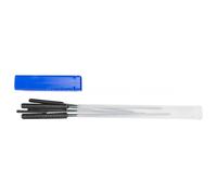 Assortimento di alesatori con manico, 6 pz Ø 0,7 - 3,0 mm con supporto Made in