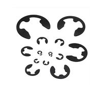 Assortimento di anelli di fissaggio E-Clip M2-M15 in acciaio | Kit di anelli di sicurezza esterni for la puleggia dentata del cuscinetto di fissaggio della scanalatura 'albero(M10 10pcs)