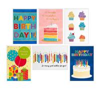 Assortimento di biglietti di auguri di compleanno Hallmark Bulk (72 biglietti con buste) per bambini, adulti, colleghi, dipendenti