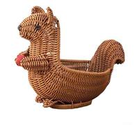 Assortimento di cestini in vimini per animali con scoiattolo, anatra, oca, cervo, maiale e scarpe, per spazio abitativo, ordine e fascino (scoiattolo)