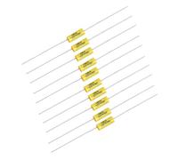 Assortimento di Condensatori Assiali 10 Pezzi Condensatore Assiale a Film in Poliestere con Lunga 0,022uF 630V per Condensatore Amplificatore Radio Alta 12 * 5 * 1