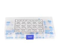 Assortimento di Condensatori Ceramici 19 * 11 * 2 180 Pezzi 100pF-10000pF 15 Valore 1kV Kit di Assortimento di Condensatori Ceramici Ad Alta Tensione Affidabile 101 Condensatori