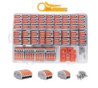 Assortimento di connettori di giunzione Set di connettori per giunzioni di cavi Set di terminali per cavi a collegamento rapido Set di blocchi di connettori elettrici
