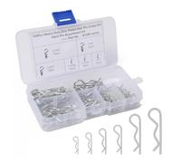 Assortimento di Copiglie,Set di Coppiglie a Molla,Spine di Sicurezza,Clips R 100PC Coppiglie Spaccate Set di Perno a Molla in Acciaio Inox per Automobili Meccanica Power Equipment Ecc