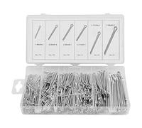 Assortimento di Coppiglie da 555 Pezzi, Kit di Perni di Coppiglie, Kit di Fissaggio per Trattore per Capelli con Gancio Meccanico con Custodia, Coppiglie per Attrezzi Industriali per Garage