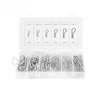 Assortimento di coppiglie R 150 pezzi Set di fermagli per clip durevoli di alta qualità per trattore con scatola di plastica per attrezzature meccaniche Riparazione automobilistica