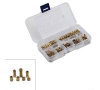Assortimento di dadi filettati in ottone M3, kit completo di 150 pezzi con pratica scatola organizer