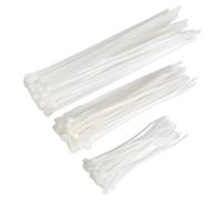 Sealey Cavo Cravatta Assortimento Bianco Confezione Di 75 CT75W