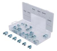 Assortimento di fascette per tubi D. 6-16 mm - 30 pezzi - Versatili e resistenti, Pro - D-Work