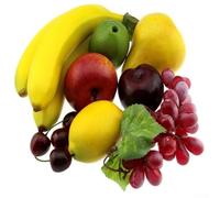 Assortimento di frutta e verdura artificiale in polietilene, per casa, cucina, bancone, istituzioni educative, lezioni d'arte e supporto per l'apprendimento visivo (B)