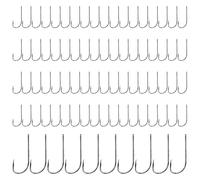 Assortimento di ganci da - 2,15 pollici - Set da 100 pezzi - Gancio versatile per benda, per trote, pesce persico e salmone sul fiume o sulla riva