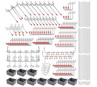 Assortimento di Ganci per Pannello Forato da 228 Pezzi con Set di Ganci nel1481