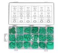 Assortimento di Guarnizioni per Rondelle in Gomma Verde da 270 Pezzi 20 Misure Kit di Classificazione per Anelli di Tenuta o per Rubinetti Idraulici per Raccordi Aria o Gas per Riparazioni Auto