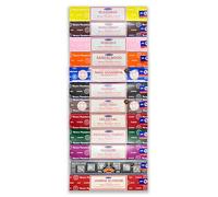Assortimento di incensi Satya - Pack Eastern Mysticism - 12 confezioni da 15 g - Totale 180 g - Ideale per aromaterapia, meditazione, yoga