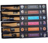 Assortimento di Incenso Indiano Premium - Confezione da 6 Confezioni da 15 g - Diversi Aromi Doppi - Miscela - Aromaterapia Grande Durata