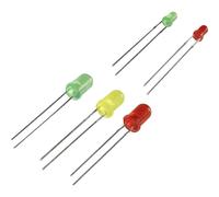 Assortimento di LED verdi, rossi, gialli rotondi 3 mm, 5 mm