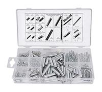 Assortimento di Molle a Compressione ed Estensione in Acciaio Zincato Molle di Piccole Assortite con Scatola 20 Tipi 200 Pezzi