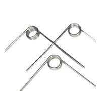 Assortimento di molle di torsione in miniatura a destra, 5 pezzi, diametro filo 0,6 mm, 304SUS 1/2/3/4/5 giri (1,8 mm (3 giri) * 5,5 mm * 90)(5.4MM(9LAP)*7.5MM*180)