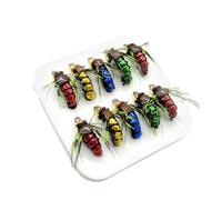 Assortimento di per trota e bar, esche da pesca a mosca, 10 pezzi, mosca secca da pesca a mosca, kit esche da pesca a mosca per gli amanti della pesca in acqua