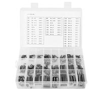 Assortimento di perni con molla a fessura Kit assortimento 280Pcs Perni di centraggio con tensione a molla in acciaio inossidabile Set di viti di fissaggio M1.5 M2 M2.5 M3 M4 M5 M6 M8