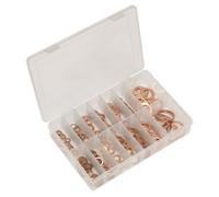 Assortimento Di Rondelle Di Tenuta In Rame Sealey AB020CW 250 Pezzi - Metric
