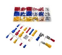 Assortimento di terminali a crimpare for cavi elettrici isolati, connettori a forcella ...