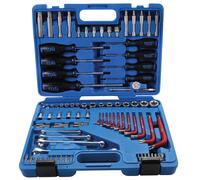 Juego de herramientas | 6,3 mm (1/4") + 12,5 mm (1/2") | E-Torx/perfil en T (para Torx) | 84 piezas