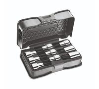 Assortimento in cassetta in abs di bussole con impronta torx 233 1/2 ntx/c9