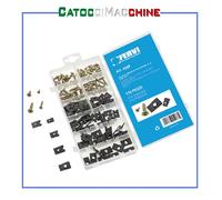 ASSORTIMENTO PIASTRINE A U CON VITI 170 PZ FERVI 0398