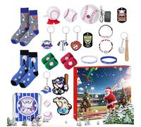 Assortimento Prefestivo Di Yuletide Hardball - Tracker Della Progressione Di Fine Anno, Presentazione Natalizia Con Motivi Atletici | Coinvolgente Raccolta Di Regali In Ventiquattro Segmenti Per I Sos