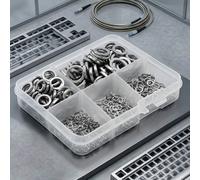 Assortimento rondelle a molla in acciaio 304 M2-M12 620 pezzi in valigetta