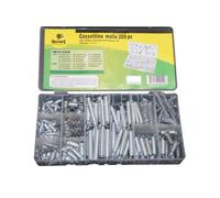 ASSORTIMENTO SET DI MOLLE A COMPRESSIONE E A TRAZIONE 200 PEZZI IN BOX