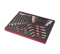 Assortimento SOGI TER-02 - 22 utensili in Cromo-Vanadio - per manutenzione auto
