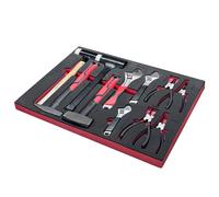Assortimento SOGI TER-09 - 11 utensili Cr-V - in EVA - martelli e pinze per auto