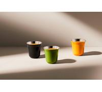 Assortimento tazzine caffè espresso NESPRESSO PIXIE doppia parete in acciaio ...