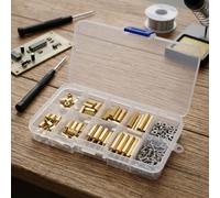 Assortimento viti dadi distanziali ottone 180 for pz M2 5 ottime per varie