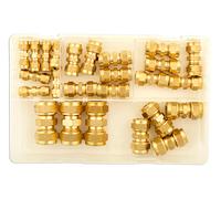 Assortiti Imperial Ottone Tubo Raccordi Scatola - 25 Pezzi - Connect 31880 Nuovo