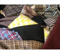 Assortito Tessuto Tweed Materiale Fine Rotolo Ritagli Scampoli 1KG