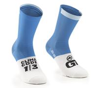 Assos GT - calzini ciclismo 0 (EU 35-38) Light Blue/White unisex