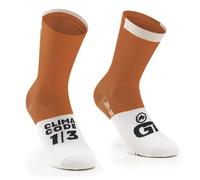 Assos GT - calzini ciclismo Orange/White 0 (EU 35-38)
