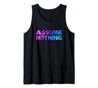 Assume Nothing - Bandiera bisessuale ad Acquerello, consapevolezza LGBTQ Canotta